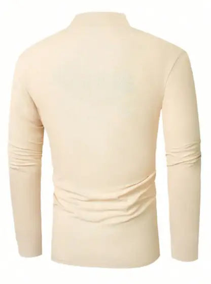 Printed Men Beige T-Shirt