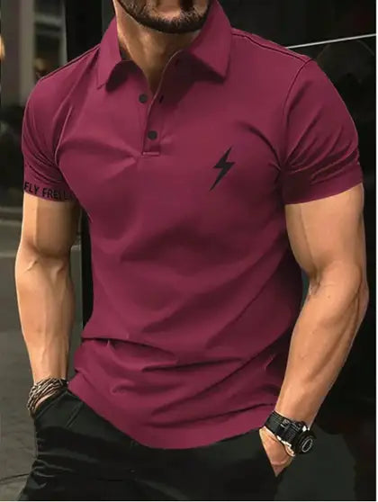 Solid Men Purple T-Shirt